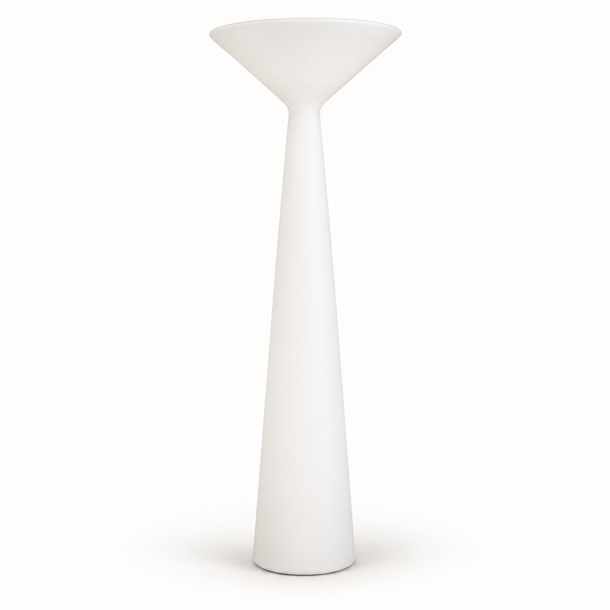 Solara rechargeable outdoor floor lamp on white background