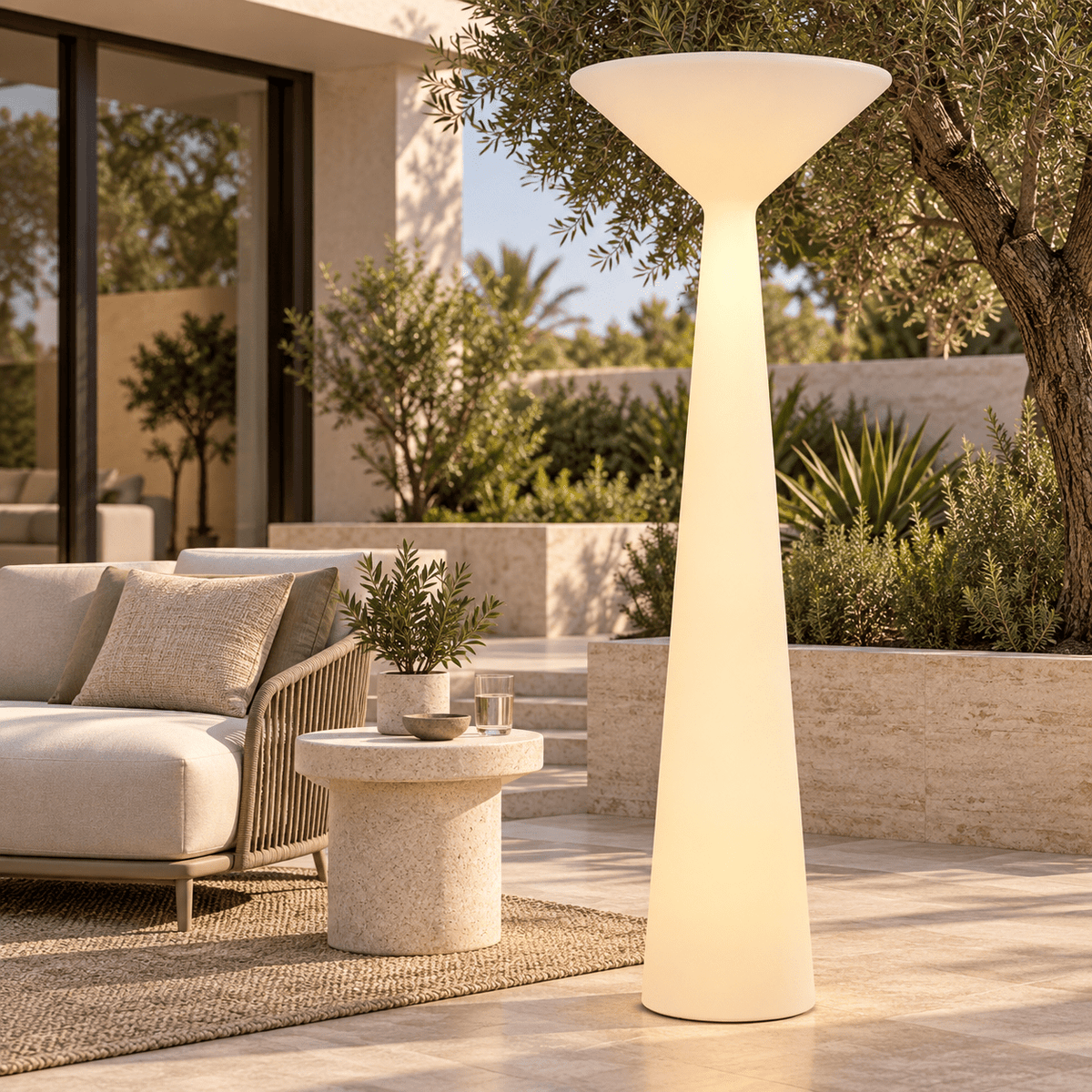 Solara Rechargeable Outdoor Floor Lamp – 182 cm - SHAGHAF HOME