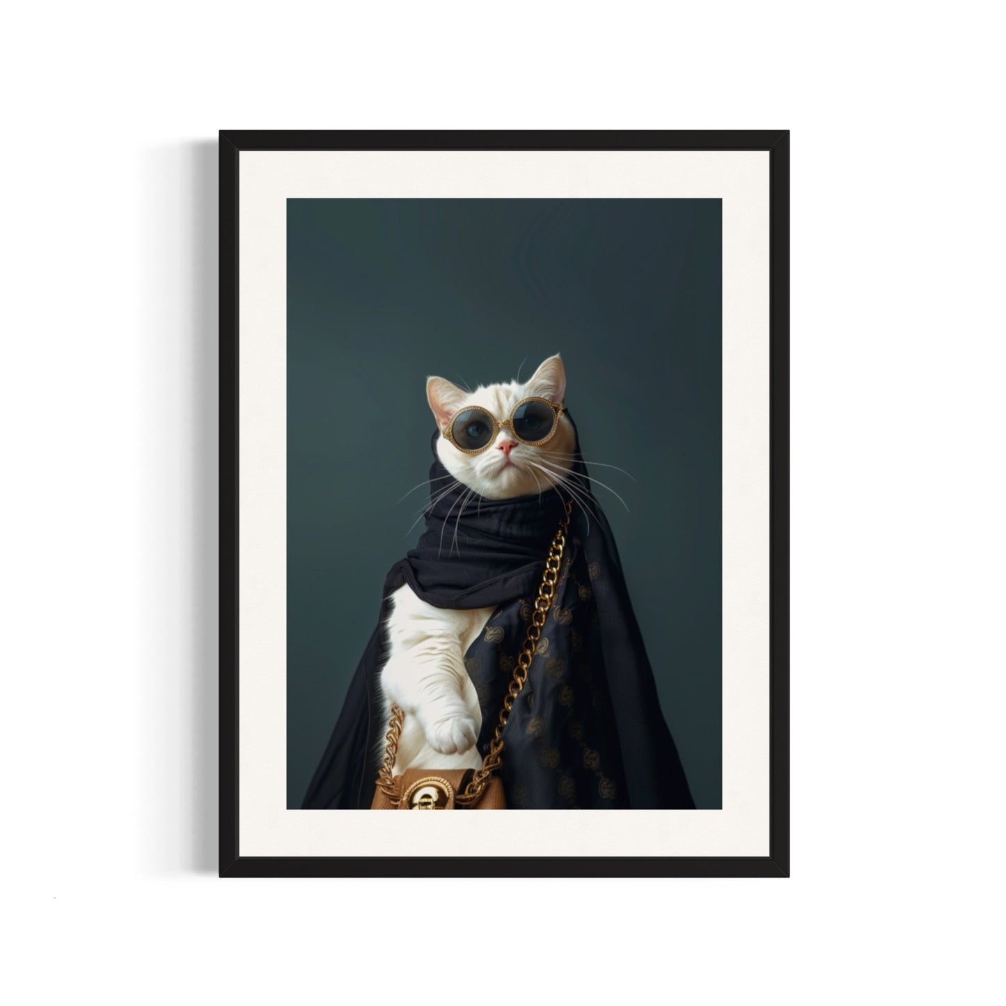 Stylish Cat in Luxurious Attire - SHAGHAF HOME