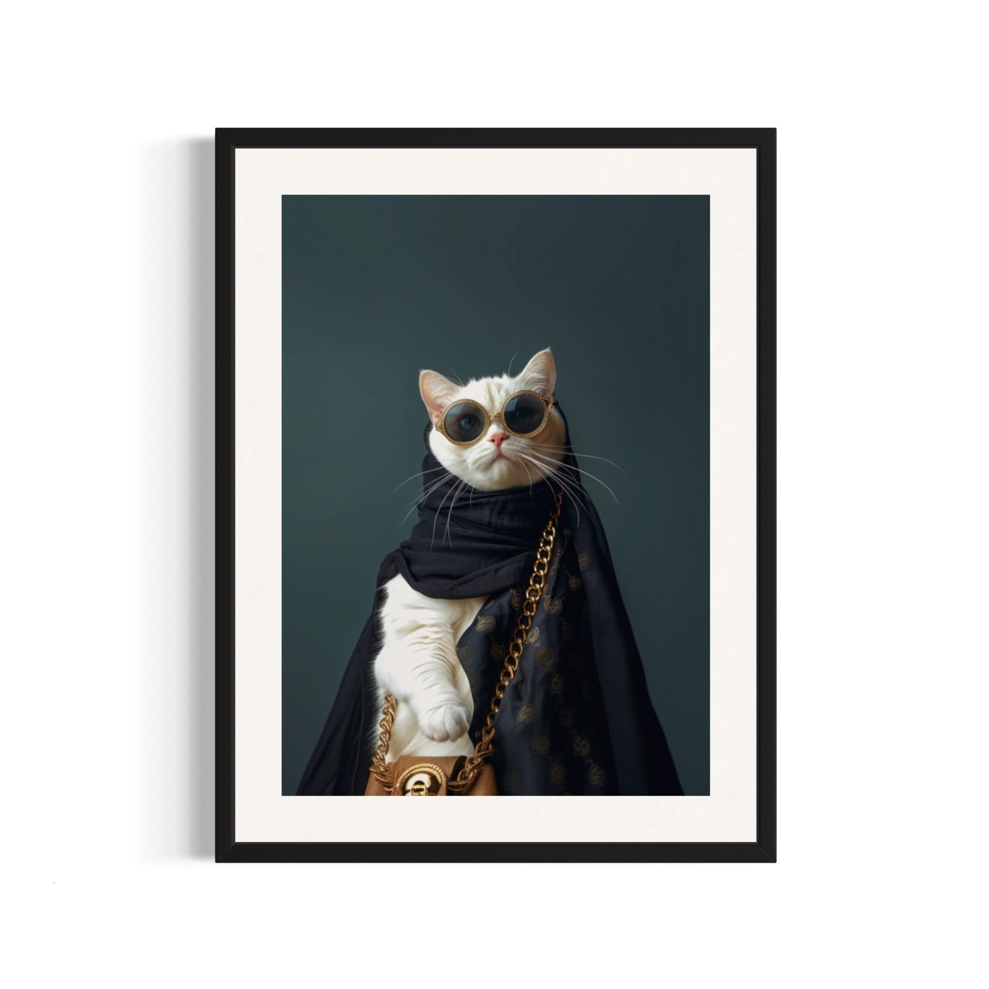 Stylish Cat in Luxurious Attire - SHAGHAF HOME