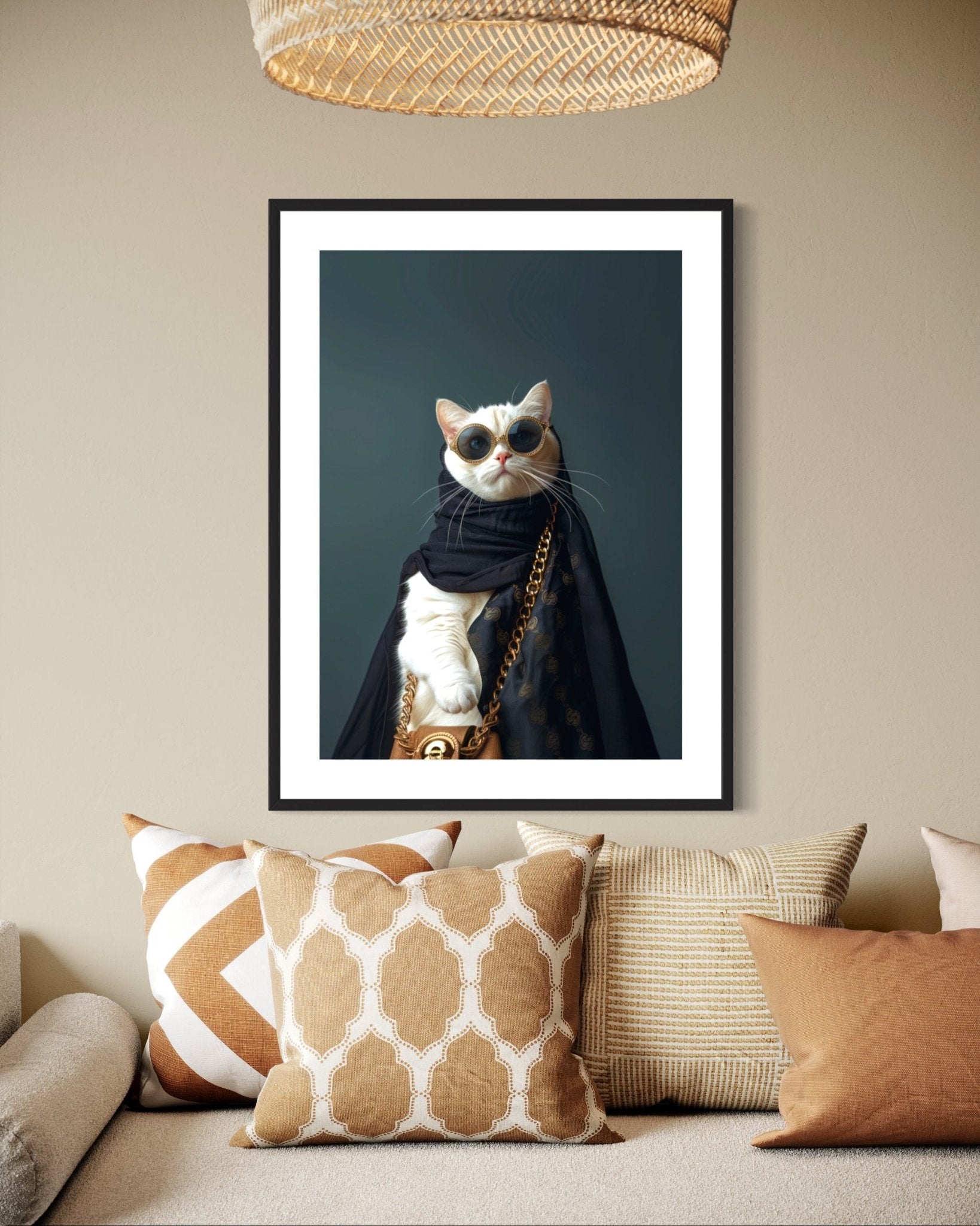 Stylish Cat in Luxurious Attire - SHAGHAF HOME