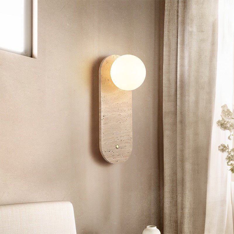 Travertine Glow Wall Lamp - SHAGHAF HOME