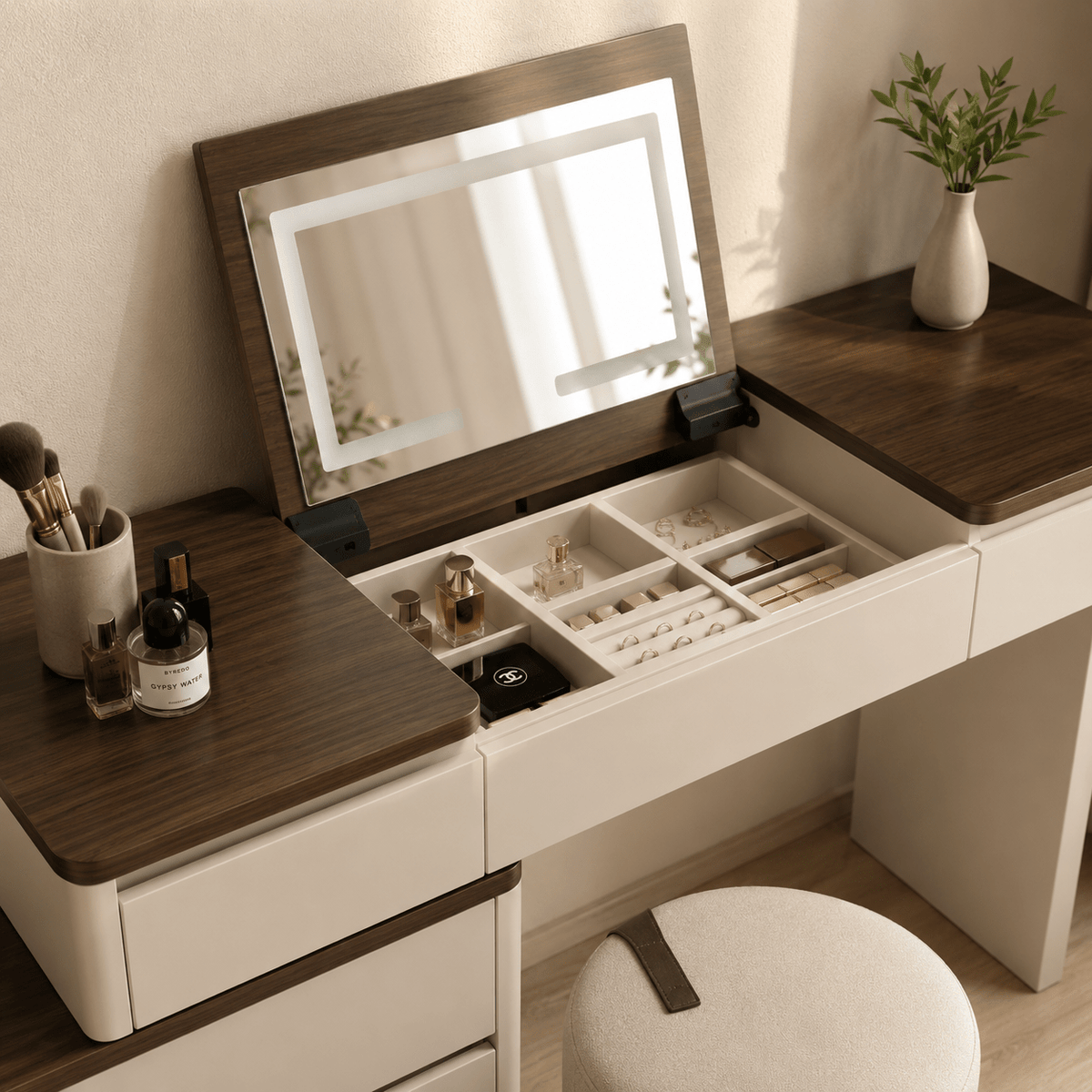 Velmora Makeup Vanity Dresser - SHAGHAF HOME