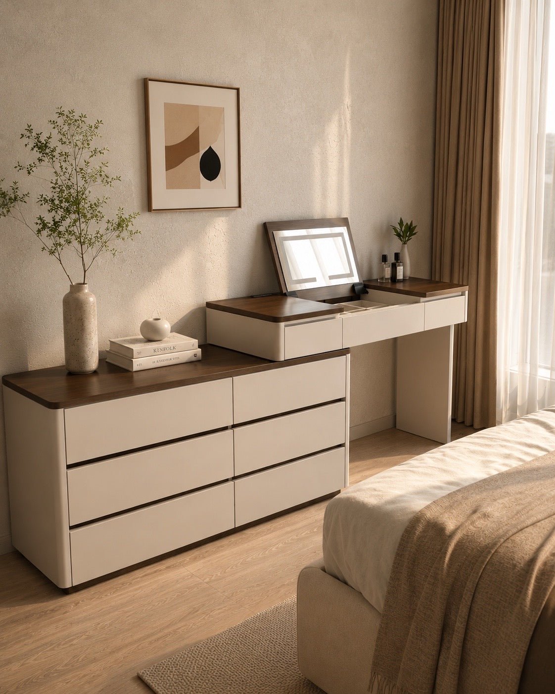 Velmora Makeup Vanity Dresser - SHAGHAF HOME
