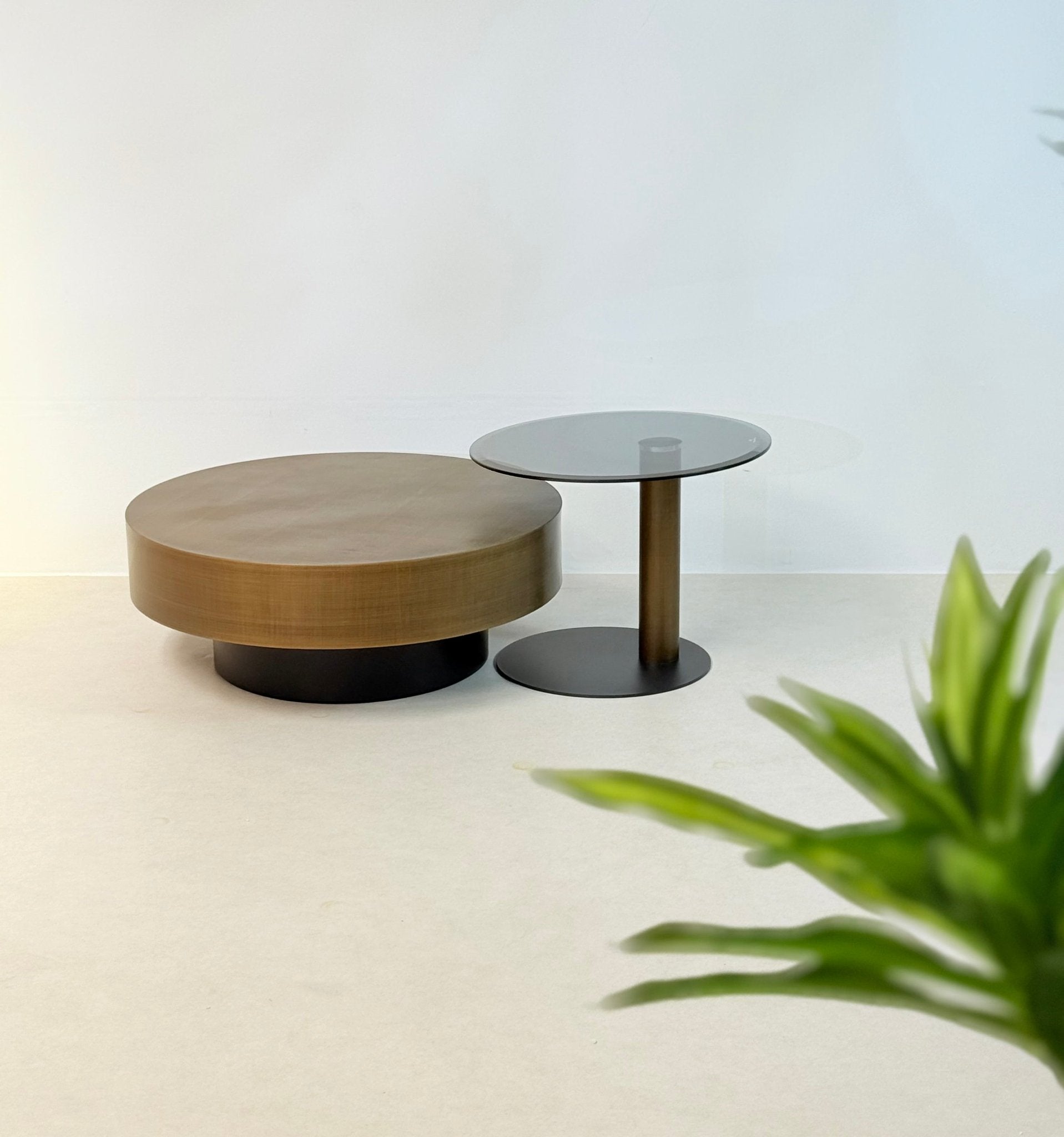 Viarona round coffee table set - SHAGHAF HOME