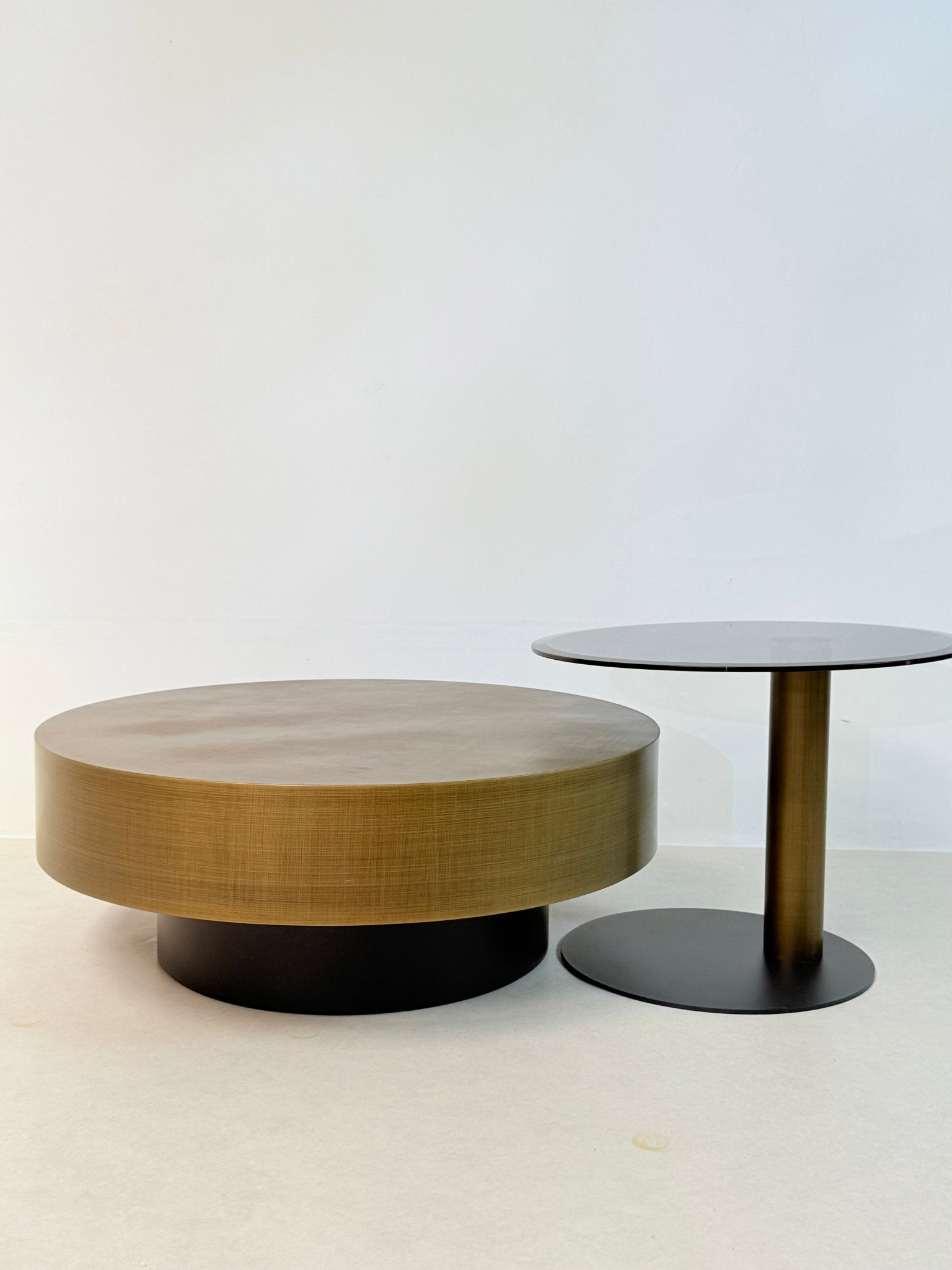 Viarona round coffee table set - SHAGHAF HOME