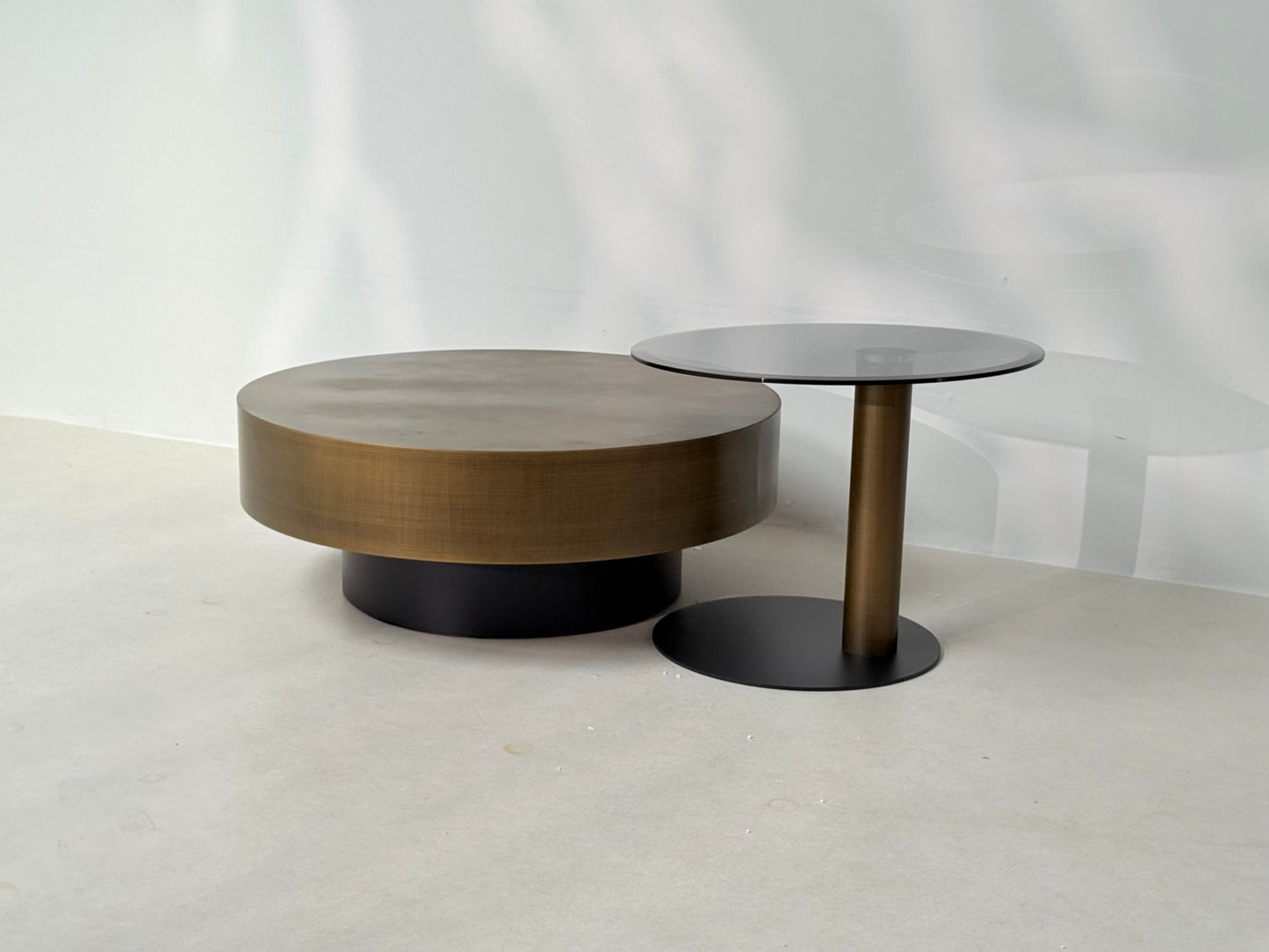 Viarona round coffee table set - SHAGHAF HOME