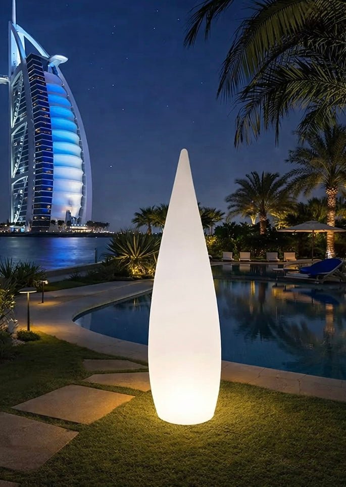 Water Drop LED Outdoor & Indoor Floor Lamp – Rechargeable - SHAGHAF HOME