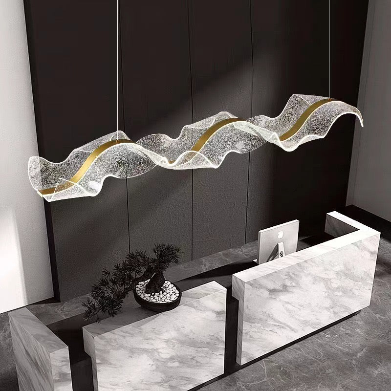Wave glow LED chandelier - SHAGHAF HOME