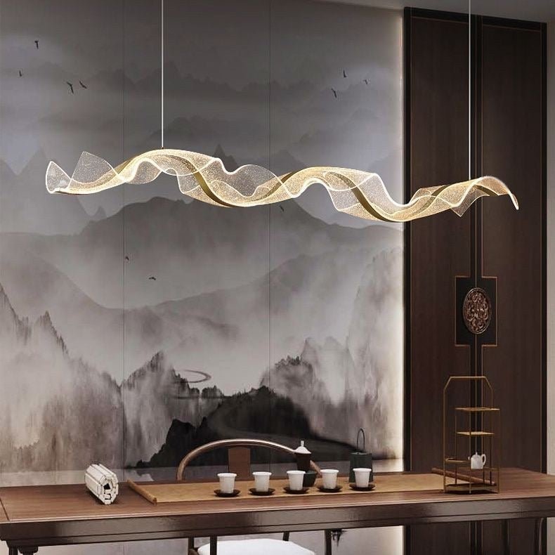 Wave glow LED chandelier - SHAGHAF HOME