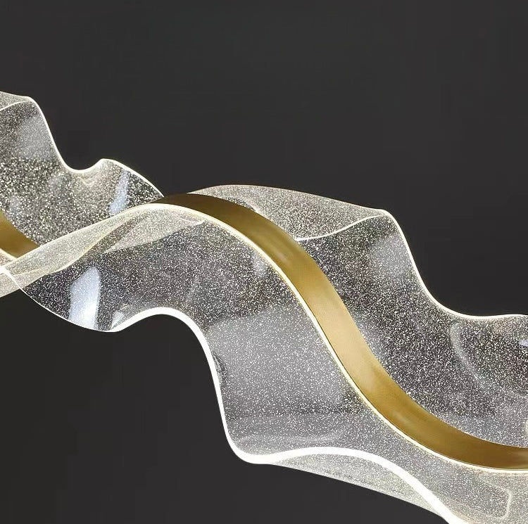 Wave glow LED chandelier - SHAGHAF HOME