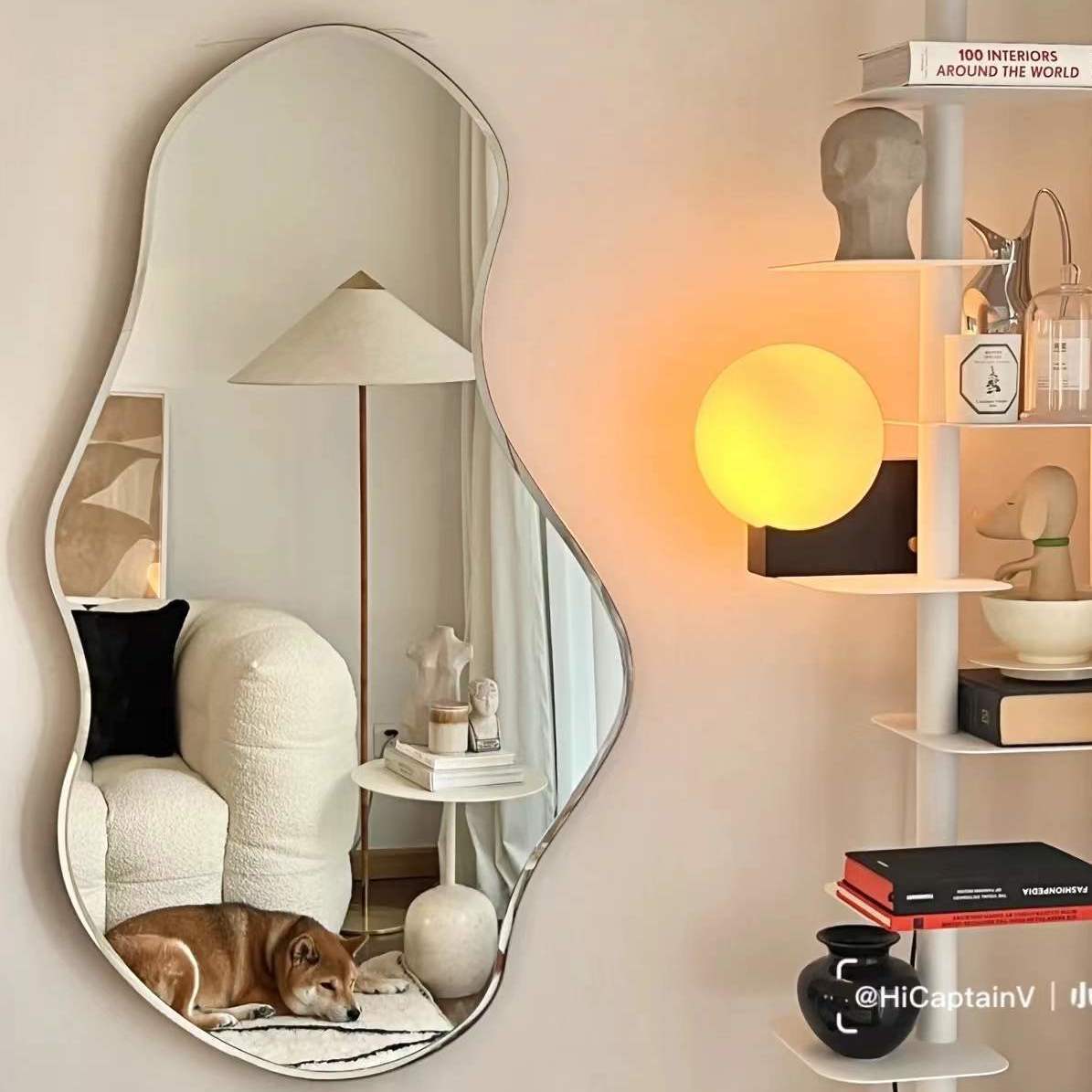 101 Irregular Shape Frameless Backlit Wall Mirror - SHAGHAF HOME