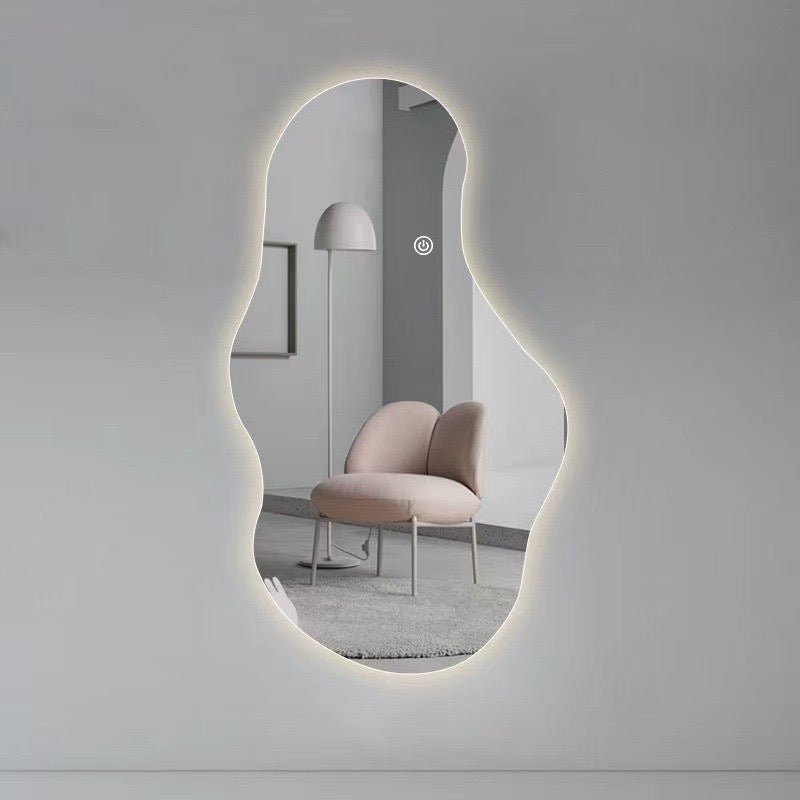 101 Irregular Shape Frameless Backlit Wall Mirror - SHAGHAF HOME