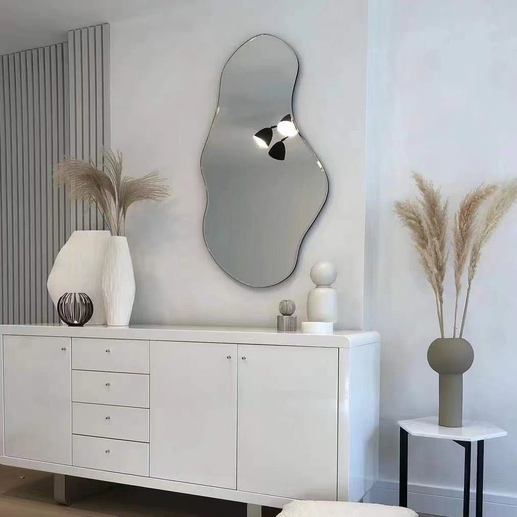 101 Irregular Shape Frameless Backlit Wall Mirror - SHAGHAF HOME