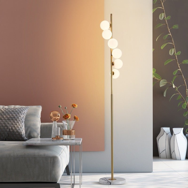 6X marble base floor lamp - SHAGHAF HOME