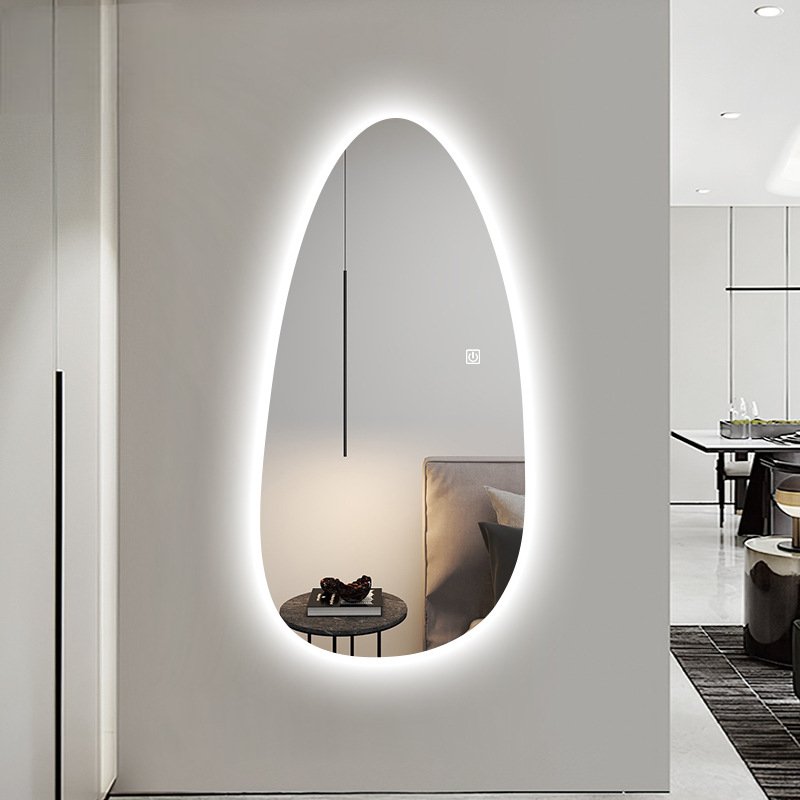 Asymmetrical backlit LED mirror - SHAGHAF HOME