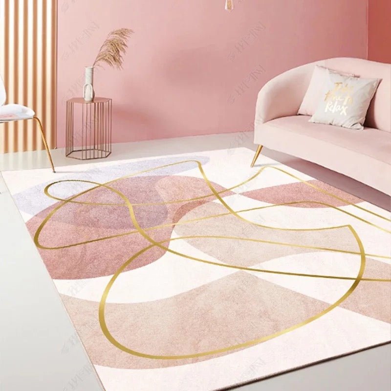 AVALIN pink texture Rug - SHAGHAF HOME