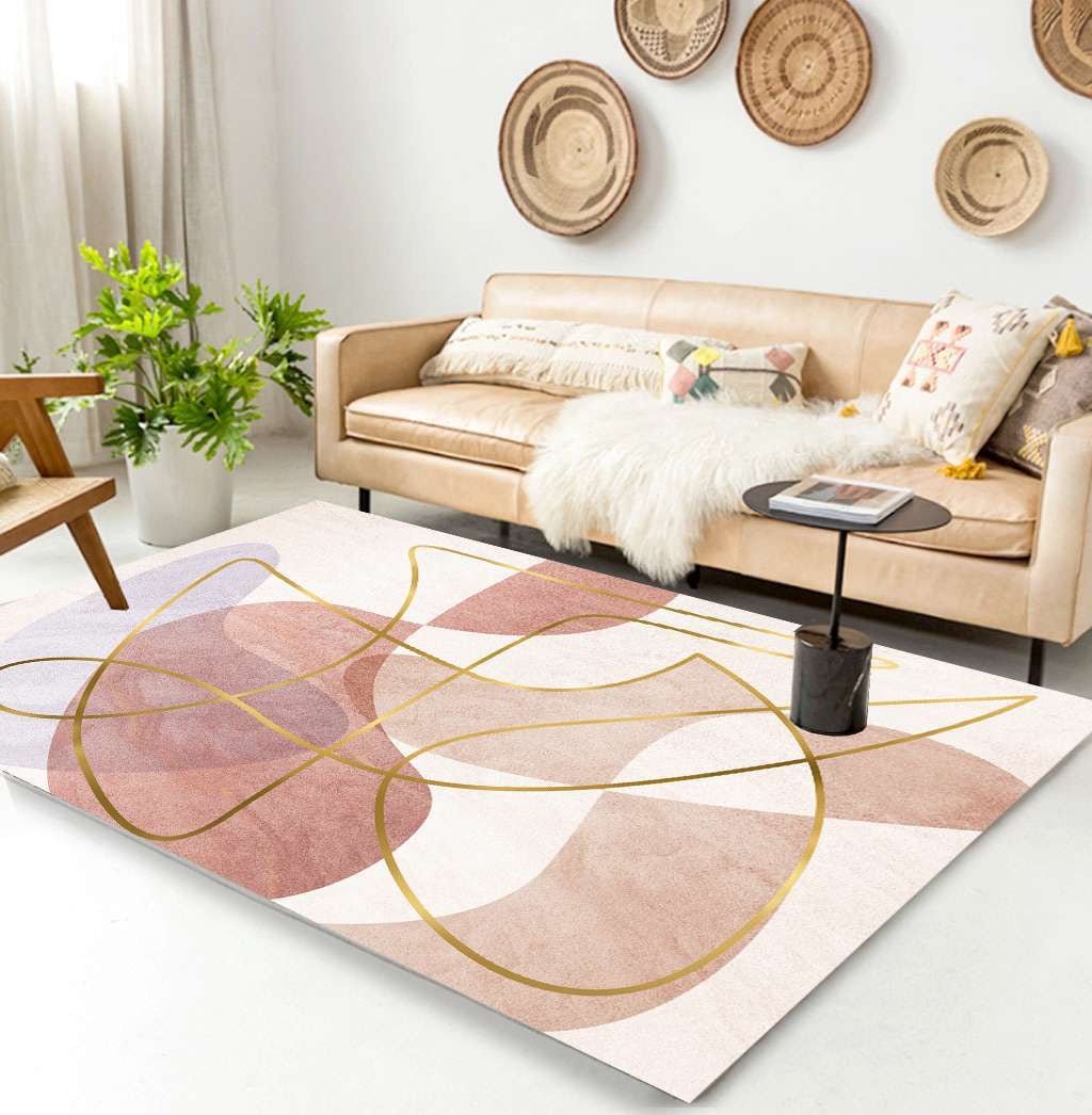 AVALIN pink texture Rug – SHAGHAF HOME