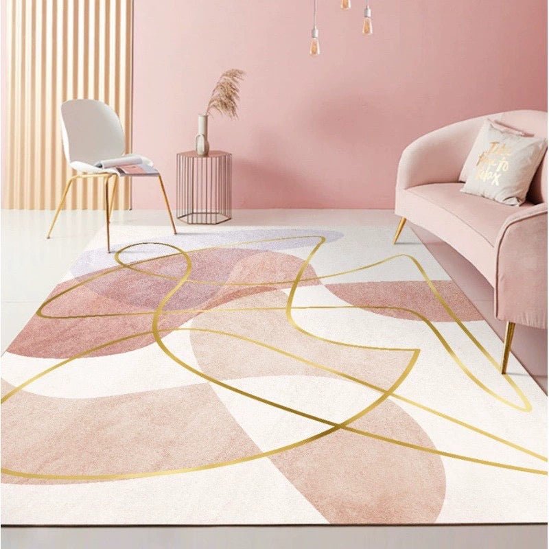 AVALIN pink texture Rug - SHAGHAF HOME