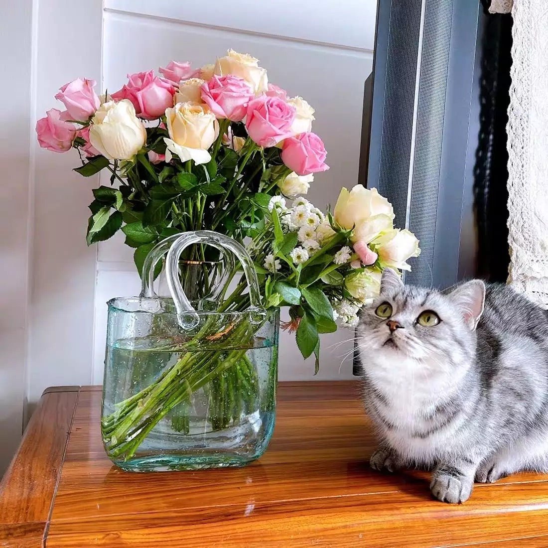 Bag shape flowers vase - SHAGHAF HOME