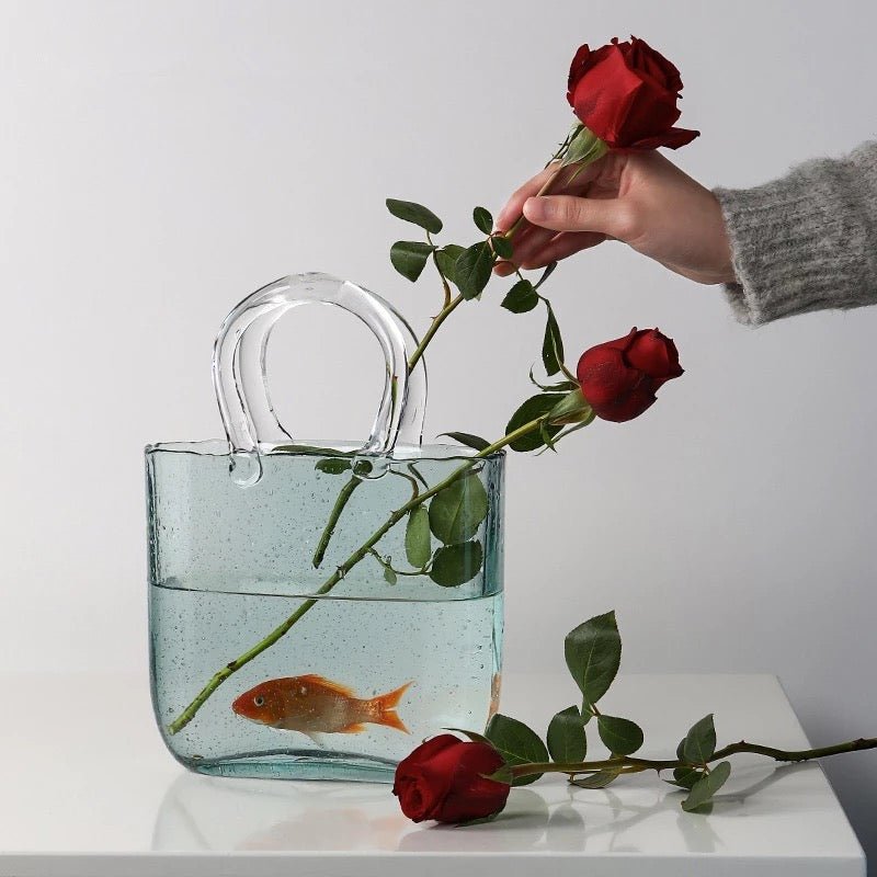 Bag shape flowers vase - SHAGHAF HOME