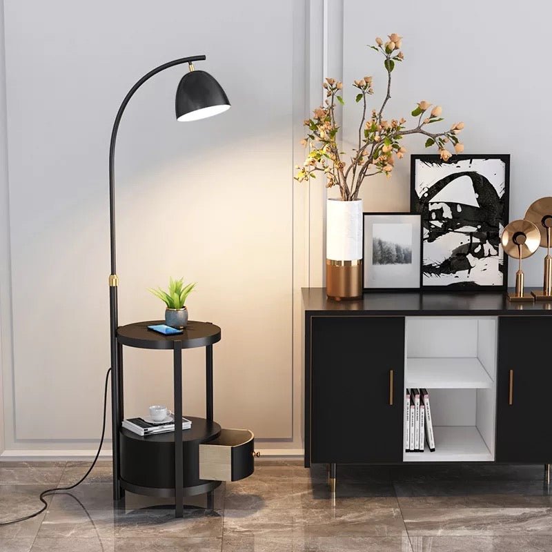 Baracela black floor lamp - SHAGHAF HOME