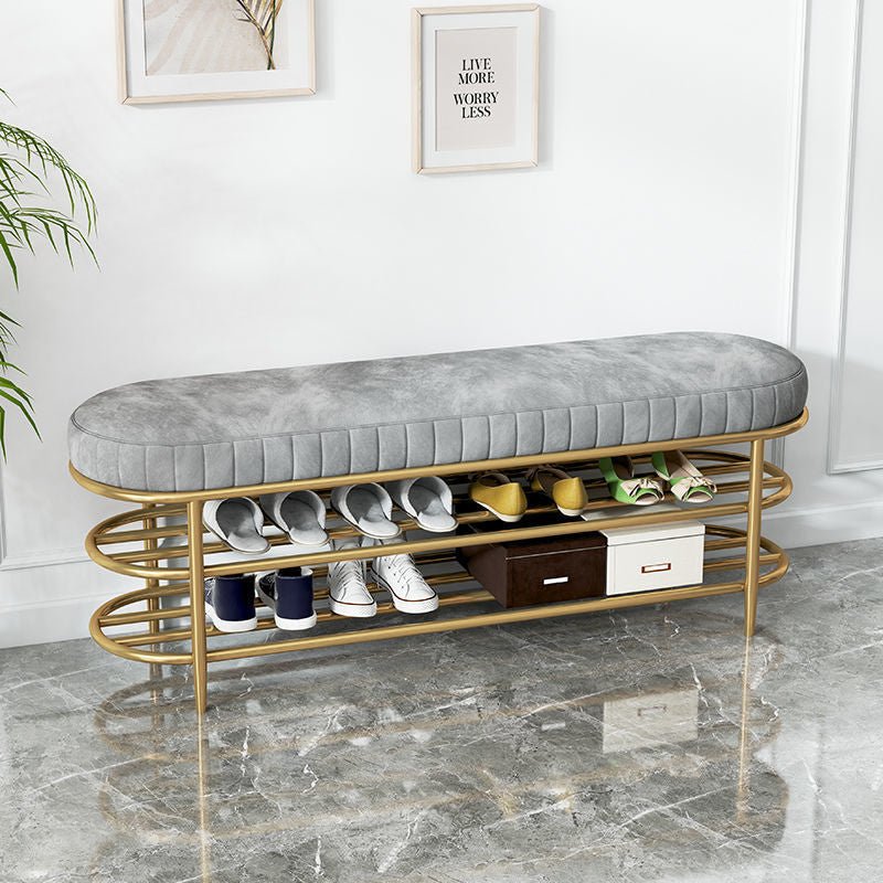 Bench Footstool with shoes shelves - SHAGHAF HOME