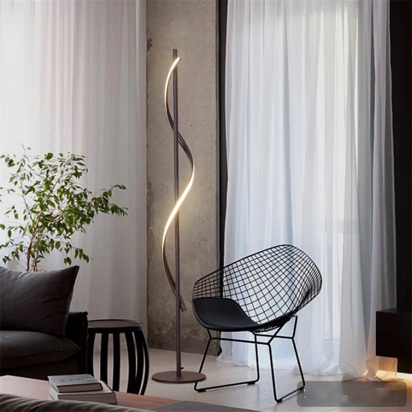 Black floor lamp 0071 - SHAGHAF HOME