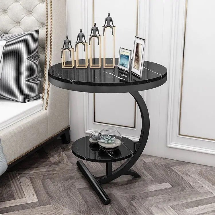 Black marble side table - SHAGHAF HOME