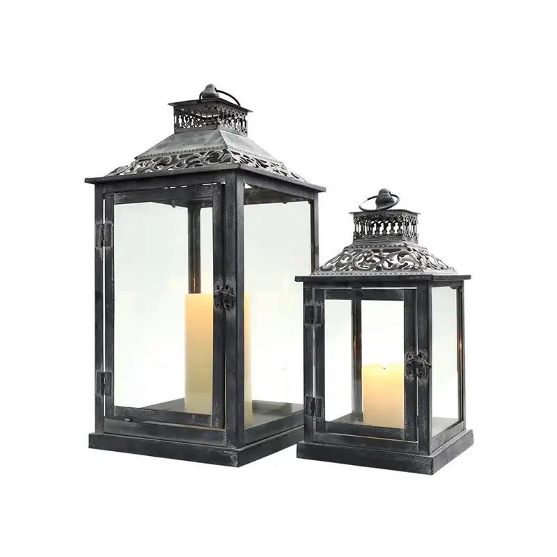 Black Moroccan design Lanterns set - SHAGHAF HOME