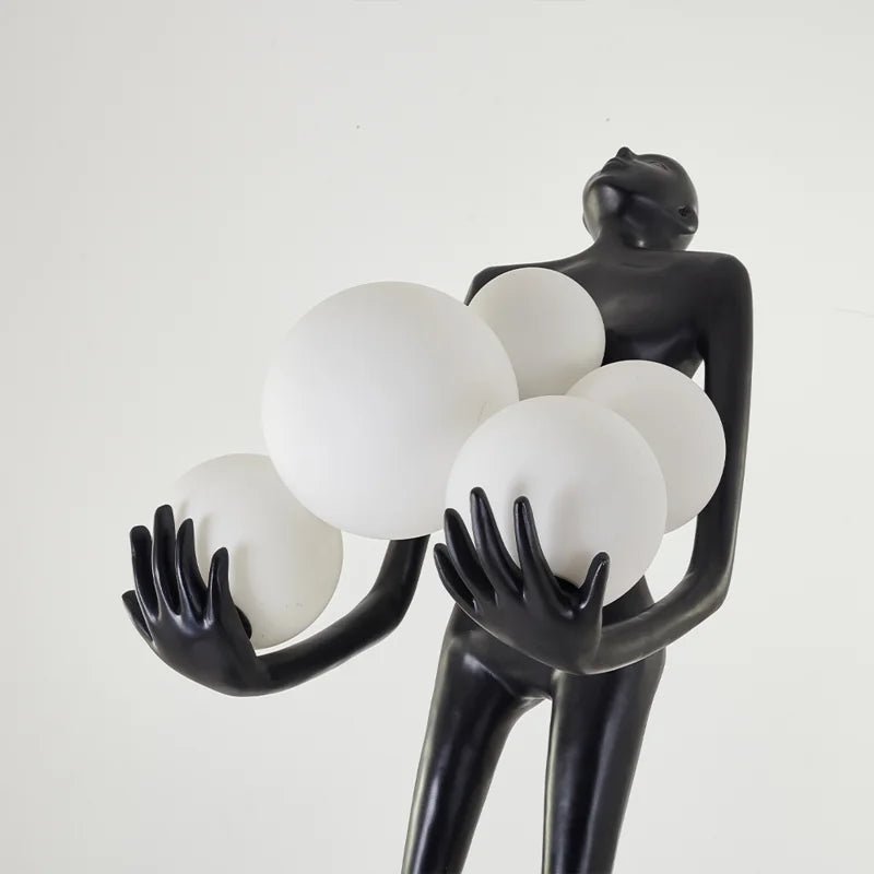 Black novelty floor lamp - SHAGHAF HOME