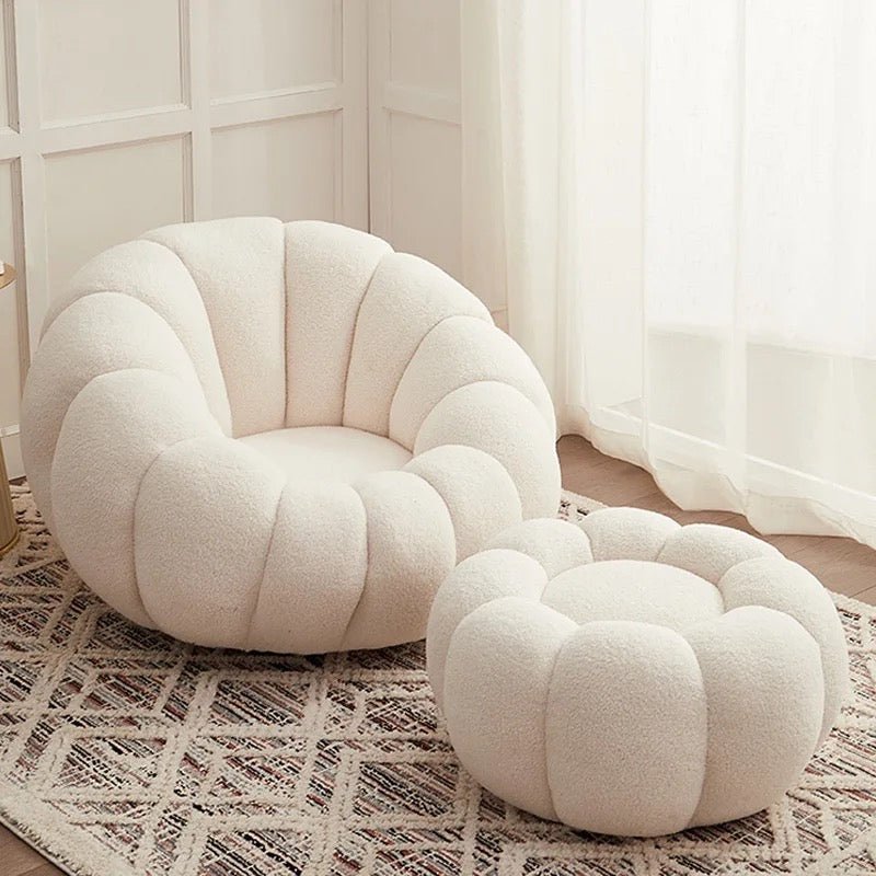 Boucle rotatable sofa set - SHAGHAF HOME