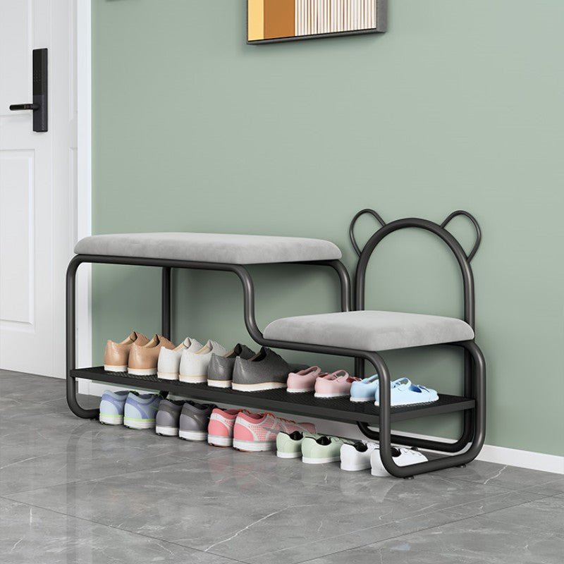 Bunor footstool with shoes shelf - SHAGHAF HOME