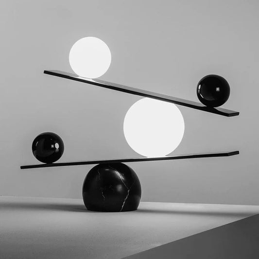 Colom Balance design marble table lamp - SHAGHAF HOME