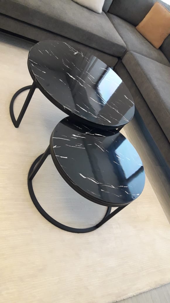 Cornoro marble coffee table set - SHAGHAF HOME