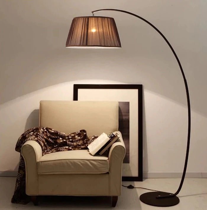 Curve style black floor lamp - SHAGHAF HOME
