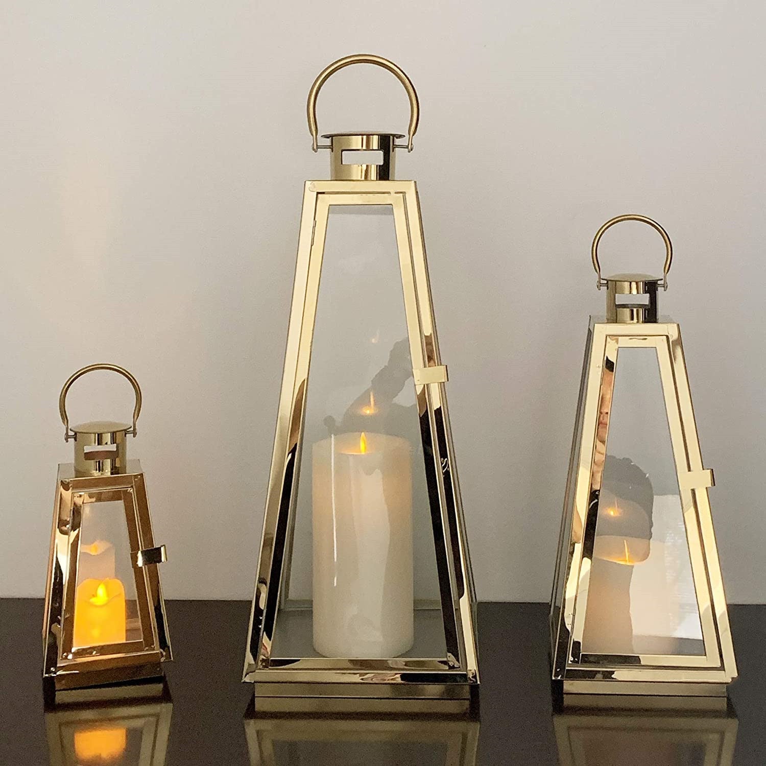 Decoration lanterns set gold - SHAGHAF HOME