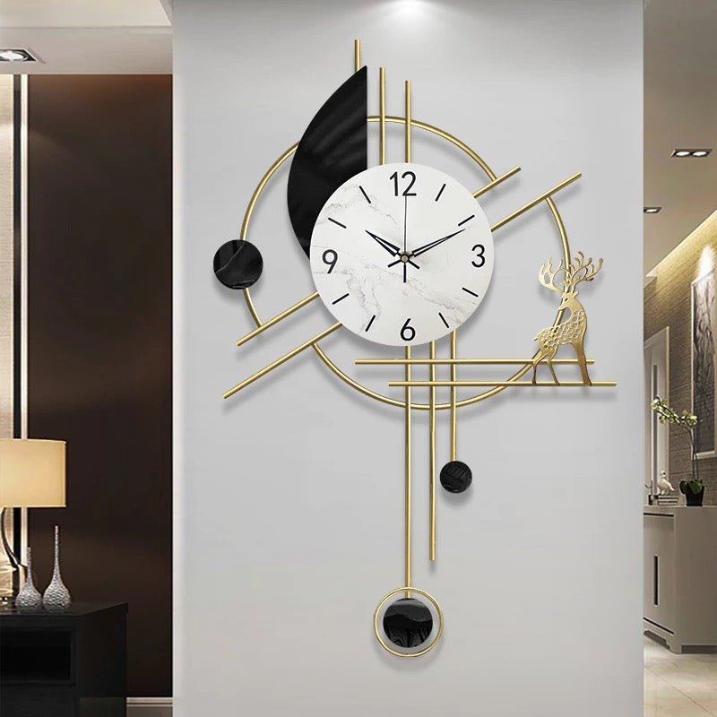 Deer Black 110383 wall Clock - SHAGHAF HOME