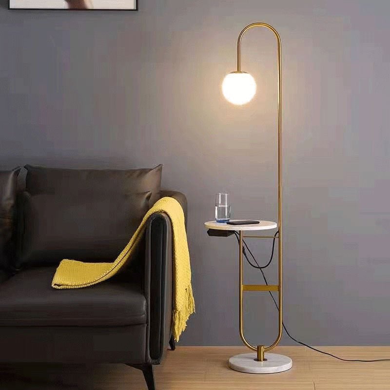 Double Marble floor lamp - SHAGHAF HOME