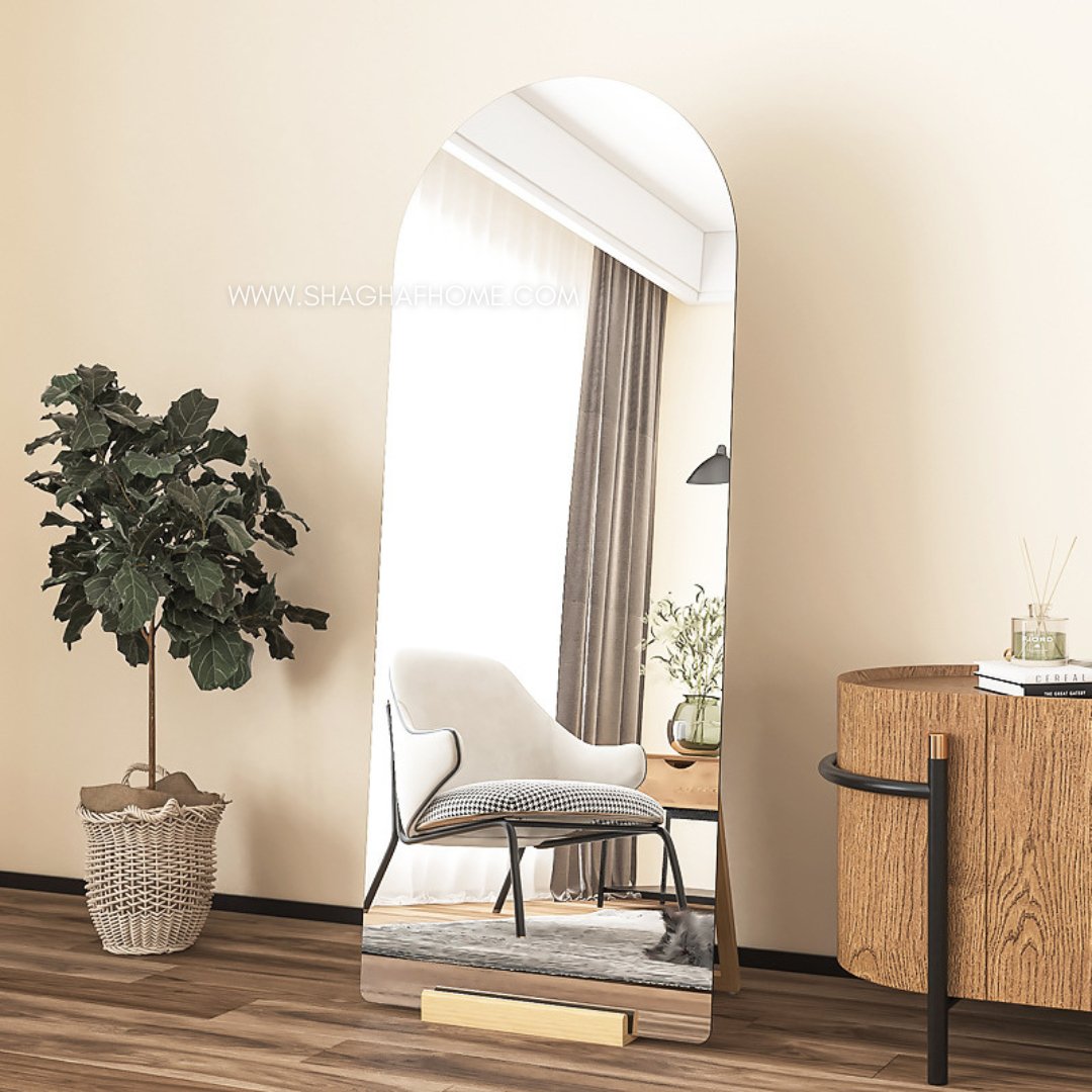 Frameless Arch shape floor Mirror (C) - SHAGHAF HOME
