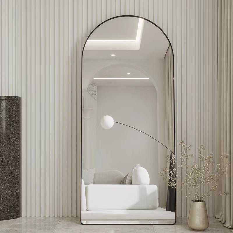 FULL LENGHT HALF MOON ARCH MIRROR (BLACK) - SHAGHAF HOME