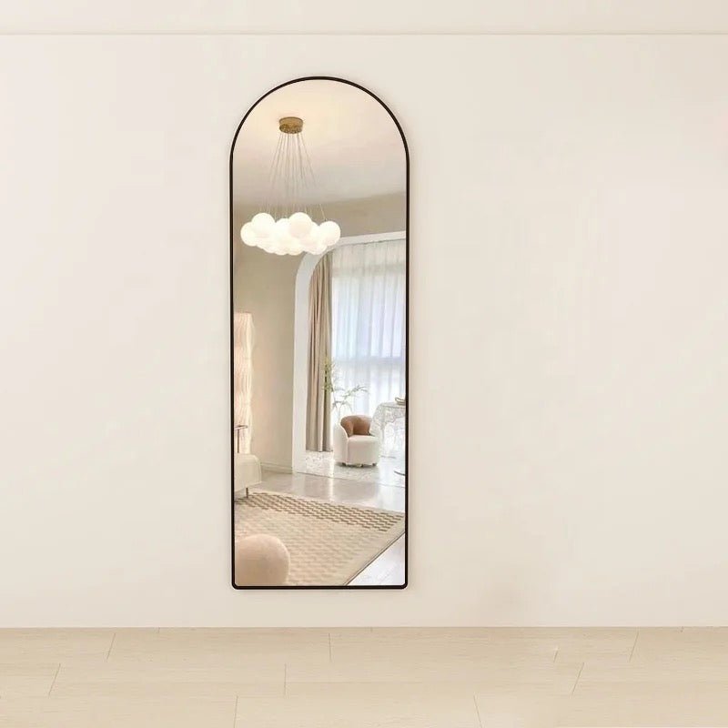 FULL LENGHT HALF MOON ARCH MIRROR (BLACK) - SHAGHAF HOME