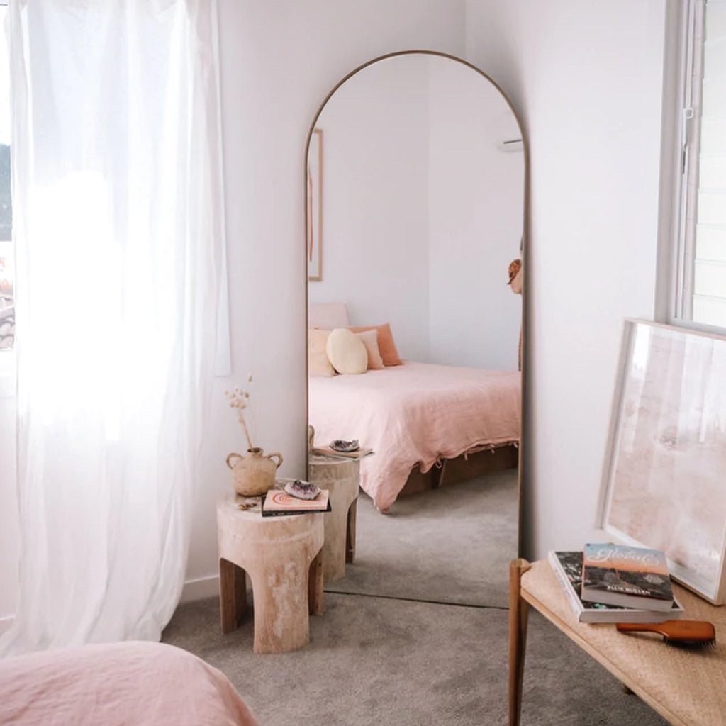 Full length arch Mirror (GOLD) - SHAGHAF HOME