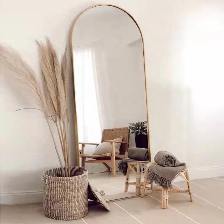 Full length arch Mirror (GOLD) - SHAGHAF HOME