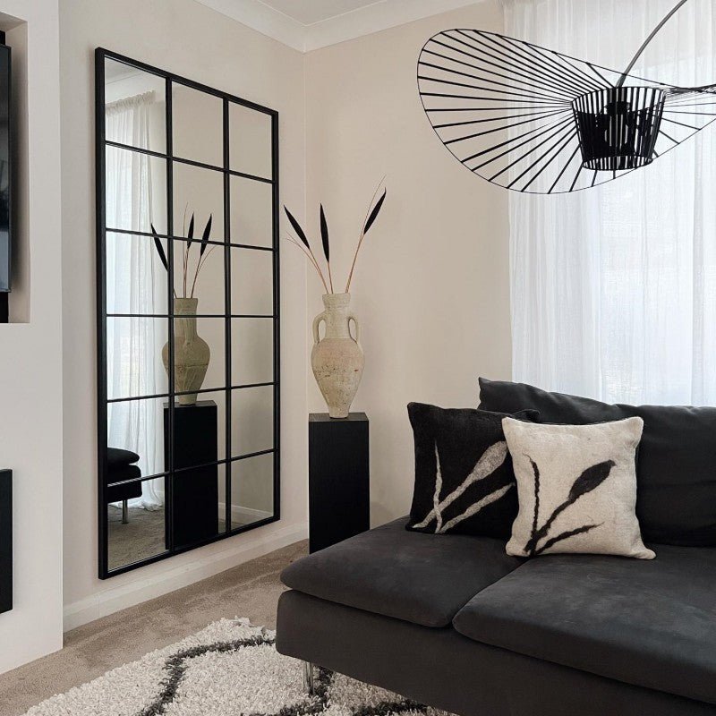 full length Rectangular window shop wall and floor mirror (180x90 CM) - SHAGHAF HOME