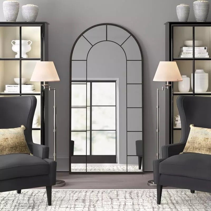 Full length Window arch Mirror (BLACK) - SHAGHAF HOME