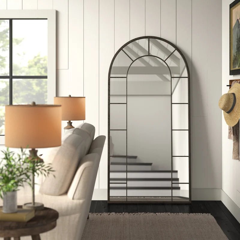 Full length Window arch Mirror (BLACK) - SHAGHAF HOME