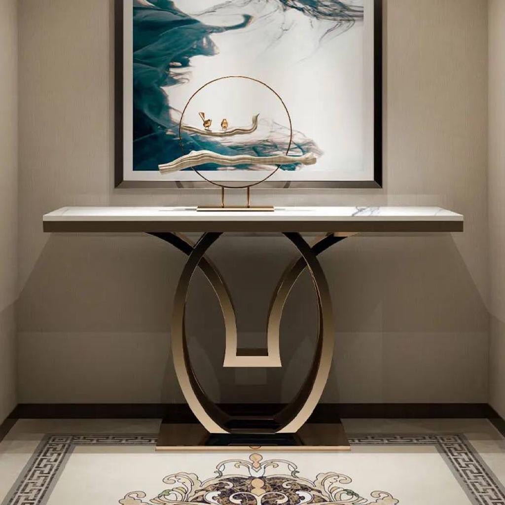Glam style accent table - SHAGHAF HOME