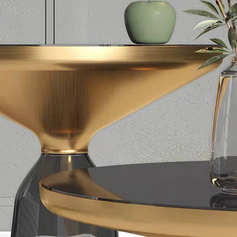 Glass coffee table set - SHAGHAF HOME