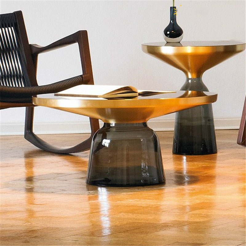 Glass coffee table set - SHAGHAF HOME